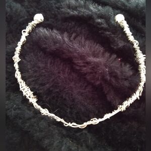 Silver Copper cuff bracelet